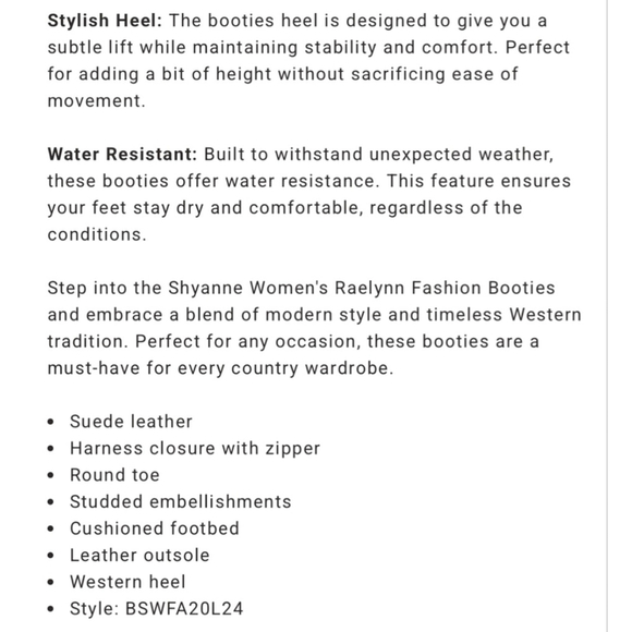 Women's Shyanne Western Booties Brown Size 8.5 - Picture 7 of 8